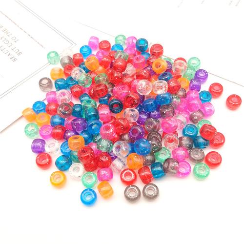 工厂批发销售实色塑料糖果珠子 春天马卡龙色彩色珠 diy串珠材质